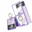 Designed for Samsung Galaxy Z Flip 4 Case Clear with Ring, Anti-Fall Shockproof Designed for Samsung Galaxy Z Flip 4 Case Clear with Ring, Anti-Fall Shockproof