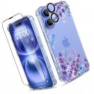 for iPhone 16 Case,[3 in 1] with Screen Protector and Camera Lens Protector, for