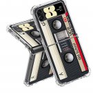 Case for Samsung Galaxy Z Flip 4 6.7 Cassette Tape Design Vintage Music Z