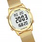 Women's Step Counter Pedometer Watch with Stainless Steel Bracelet, Stylish No