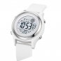 Womens Digital Watches LED Screen Silicone Strap Watch Military Multifunction