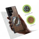 Wooden Case for Samsung Galaxy S23 Ultra Case Cover [Wood and Shell Wood Wooden Case for Samsung Galaxy S23 Ultra Case Cover [Wood and Shell Wood