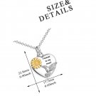 Urn Necklace for Ashes Sterling Silver Hummingbird Flower Urn Necklace Heart