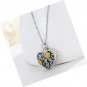 Sunflower Urn Necklace for Ashes Cremation Jewelry 925 Sterling Silver Bee Note