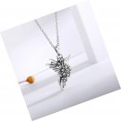 Silver Butterfly Sunflower Urn Necklace - S925 Butterfly Ashes Keepsake