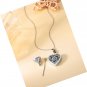 Sterling Silver Ashes Necklace - Urn Keepsake for Human Ashes Memorial