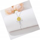 Mountain Necklace 925 Sterling Silver Mustard Seed Pendant Necklace Jewelry for
