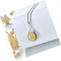 Infinity Sunflower Urn Necklace for Ashes Cremation Jewelry 925 Sterling