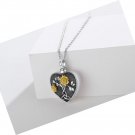 Sunflower Urn Necklaces for Ashes 925 Sterling Silver Celtic Necklace