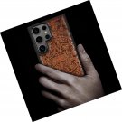 Wood Case for Galaxy S25 Ultra Case 2025 [Natural Wood and Black Soft Wood Case for Galaxy S25 Ultra Case 2025 [Natural Wood and Black Soft