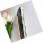 for iPhone 16 Pro Clear Case with Pressed Real Flowers Design,Glitter Cute White