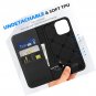 Case for iPhone 16 Pro Max 5G, Genuine Leather Wallet Folio RFID Card -