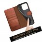 Compatible with iPhone 16 Pro Max Genuine Leather Wallet case RFID Blocking 4 16