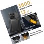 for iPhone 16 Pro Max Case with Card Holder and Kickstand and Slide Camera Lens