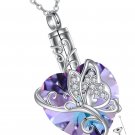 Butterfly Urn Necklace for Ashes of Loved