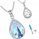 Urn Necklace for Ashes Sterling Silver Moonstone Cremation Jewelry for Urn Necklace for Ashes Sterling Silver Moonstone Cremation Jewelry for