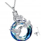 Cremation Jewelry for Ashes Sterling Silver Sunflower Hummingbird Urn Cremation Jewelry for Ashes Sterling Silver Sunflower Hummingbird Urn