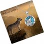 Wolf Urn Necklaces for Ashes Sterling Silver Wolf Cremation Jewelry