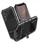For Samsung Galaxy S24 FE Case Metal Heavy Duty Phone Case para Built-in Screen