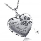 YFN Pet Urn Necklace Sterling Silver Dog Cat Paw Cremation Necklace for Ashes