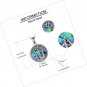Giraffe Necklace 925 Sterling Silver Abalone Shell Giraffe Pendant of