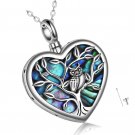 Sterling Silver Always in My Heart Owl Urn Necklace for Ashes Owl for Sterling Silver Always in My Heart Owl Urn Necklace for Ashes Owl for