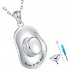 Cowboy Jewelry Urn Necklaces for Ashes - 925 Sterling Silver Cowboy Hat Cowboy Jewelry Urn Necklaces for Ashes - 925 Sterling Silver Cowboy Hat