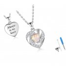 Opal Heart Urn Necklaces to Hold Ashes of Loved Ones 925 Sterling Silver Jewelry Opal Heart Urn Necklaces to Hold Ashes of Loved Ones 925 Sterling Silver Jewelry