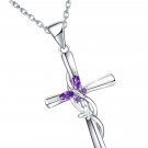 925 Sterling Silver Cross Necklace for Women, Butterfly Pendant Necklace Cross 925 Sterling Silver Cross Necklace for Women, Butterfly Pendant Necklace Cross