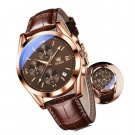 Men's Watch Brown Leather with Date,Casual Watches for Men,Large Face De Men's Watch Brown Leather with Date,Casual Watches for Men,Large Face De