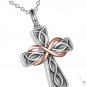 Celtic Knot Urn Necklace for Ashes Cross Infinity Cremation Urn Jewelry for for