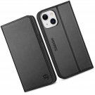 Case for iPhone 13 Mini 5G, Genuine Leather Wallet Folio Magnetic RFID Case for iPhone 13 Mini 5G, Genuine Leather Wallet Folio Magnetic RFID