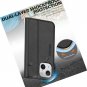 Case for iPhone 13 Mini 5G, Genuine Leather Wallet Folio Magnetic RFID