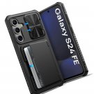 for Samsung Galaxy S24 FE Case with Card Holder(Store 4-5 Cards) [RFID Blocking]