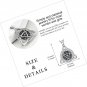 Good Luck Celtic Knot Viking Pendant Necklace for Womens Polished 925