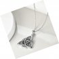 Good Luck Celtic Knot Viking Pendant Necklace for Womens Polished 925