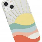 For iPhone 13 Mini Case | Here Comes The Sun | Cute Colorblock Sunset Case For iPhone 13 Mini Case | Here Comes The Sun | Cute Colorblock Sunset Case