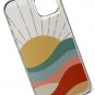 For iPhone 13 Mini Case | Here Comes The Sun | Cute Colorblock Sunset Case