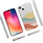 For iPhone 13 Mini Case | Here Comes The Sun | Cute Colorblock Sunset Case