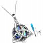 925 Sterling Silver Celtic Knot Necklace Compass Jewelry Irish