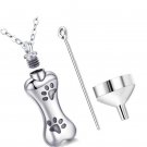 Dog Cremation Jewelry for Ashes, 925 Sterling Silver Urn Necklace for Pet