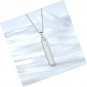 Urn Necklaces for Ashes Sterling Silver Vertidal Bar Pendant Necklace Urn