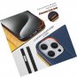 Wallet Case for iPhone 16 Pro Max, Pebbled Genuine Leather Wallet Case 16