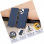 Wallet Case for iPhone 16 Pro Max, Pebbled Genuine Leather Wallet Case 16