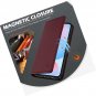 Wallet Case for Galaxy S24 FE, Genuine Leather Flip Magnetic RFID Card