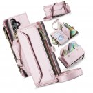 For Samsung Galaxy S24 FE Wallet Case with Card Holder and Crossbody Lanyard and