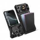 for iPhone 16 Pro Case with Card Holder and Kickstand and Slide Camera Lens Edge for iPhone 16 Pro Case with Card Holder and Kickstand and Slide Camera Lens Edge