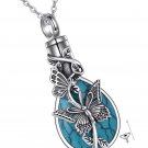 Butterfly Urn Necklace for Ashes Sterling Silver Teardrop Turquoise for Butterfly Urn Necklace for Ashes Sterling Silver Teardrop Turquoise for