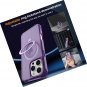 Magnetic Compatible with iPhone 16 Pro Case with Stand [Military Grade Drop with