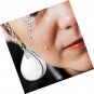 925 Sterling Silver Urn Cremation Ashes Memorial Keepsake Teardrop Eternity Mom